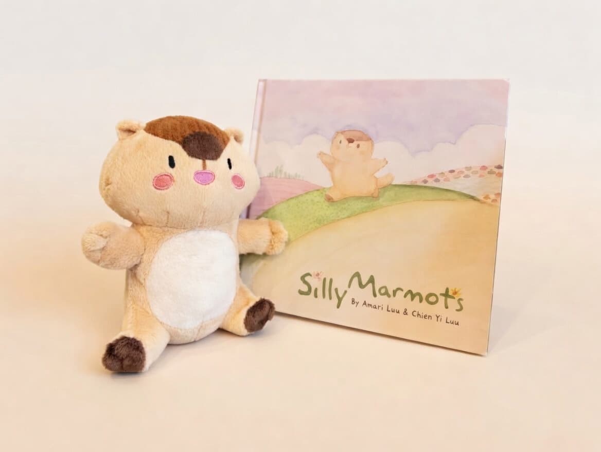 Silly Marmot Book + Plush